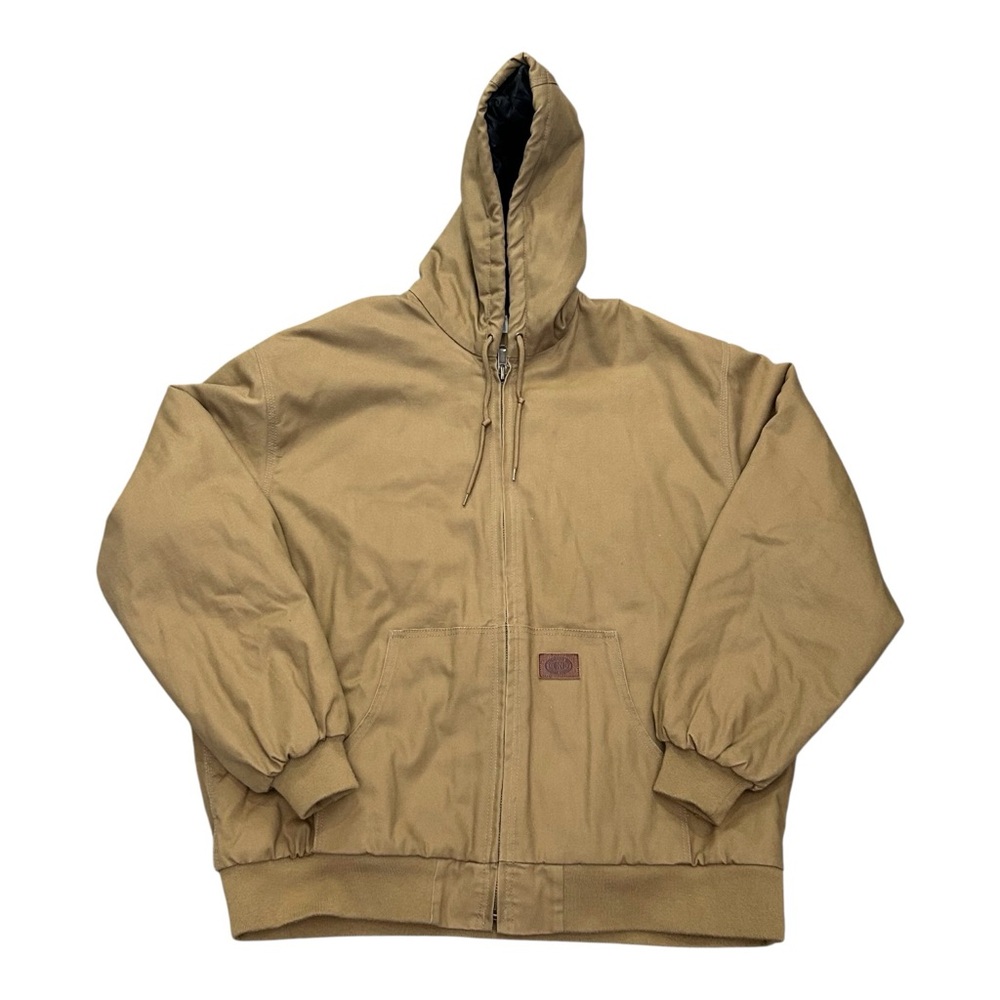 🔥🔥 GIBSON Tan Insulated Duck‎ Canvas Workwear Full Zip Jacket